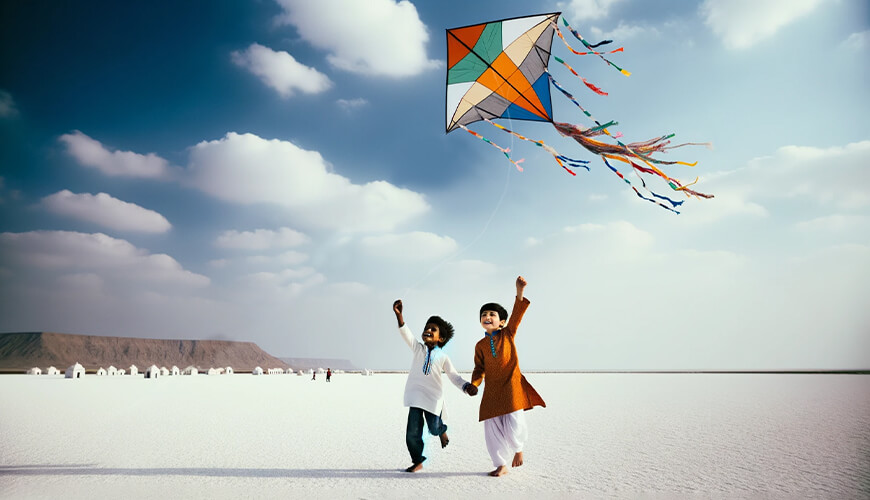 kite festival at the Rann utsav